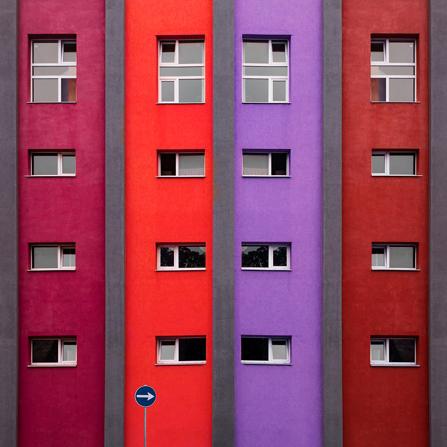 Architecture Photograph - Riga Facade by Inge Schuster