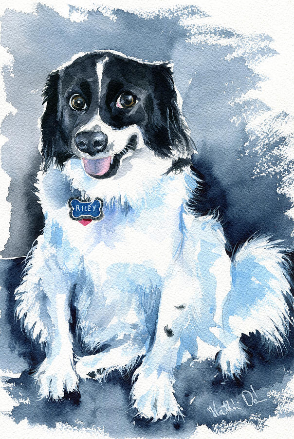 Riley Painting by Dora Hathazi Mendes