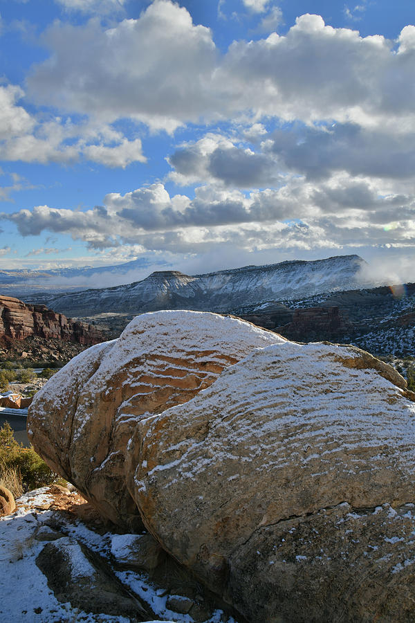 Rim Rock Drive Boulders in Colorado National Monument Photograph by Ray Mathis