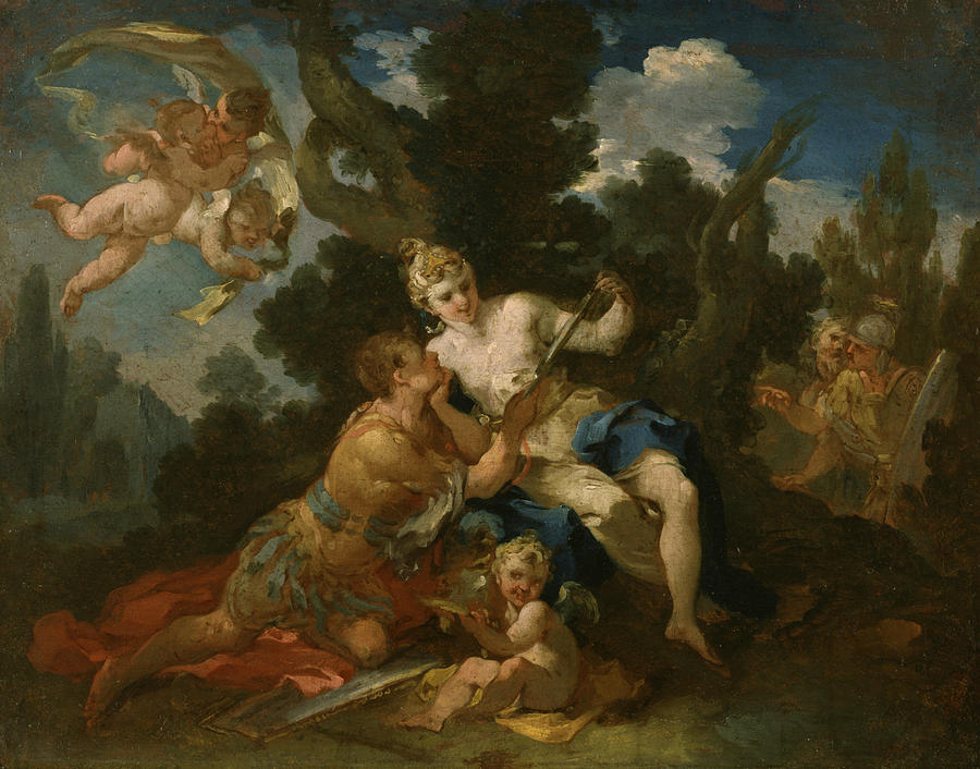 Rinaldo and Armida Painting by Michele Rocca