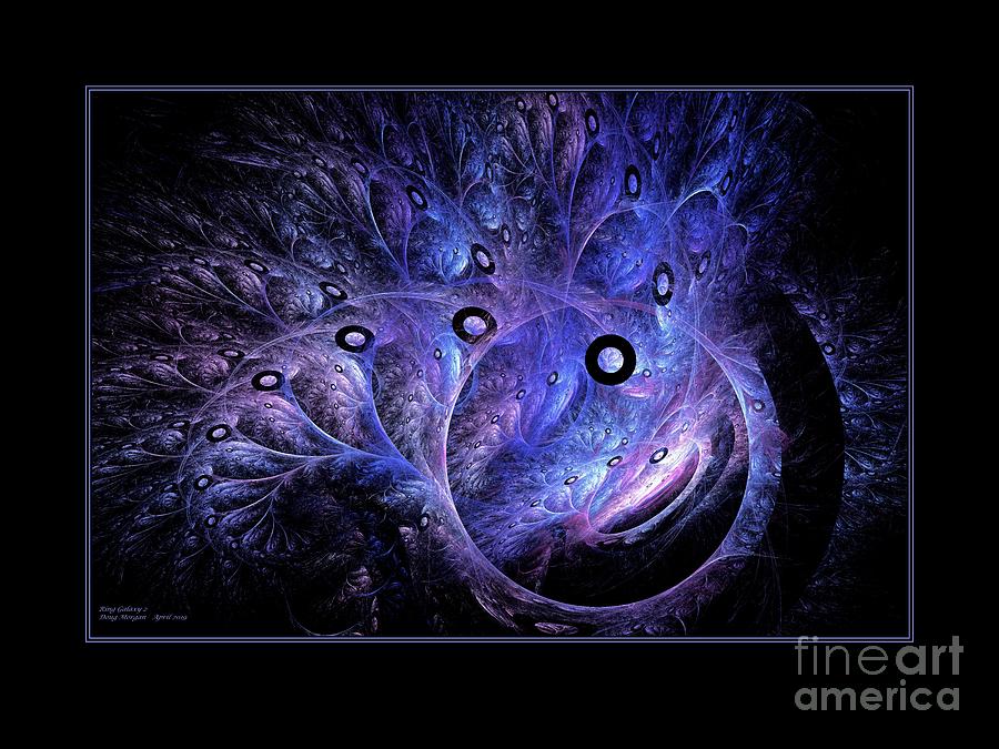 Ring Galaxy Black Border Digital Art by Doug Morgan
