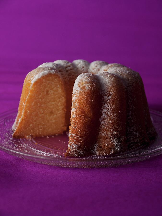 Ring-shaped Chiffon Cake light Sponge Cake Photograph by Yuichi Nishihata Photography