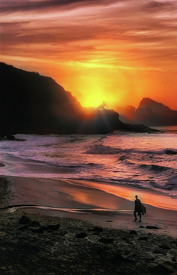 Rio Beach Sun Rise Photograph