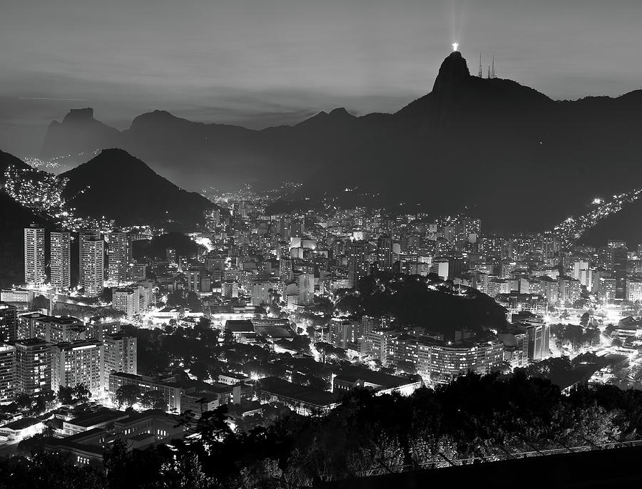 Rio De Janeiro Night Lights Photograph by Rodrigo Pessoa©
