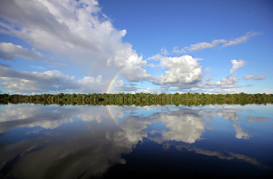 Rio Negro & Reflections Of An Amazonian Photograph by Timothy Allen