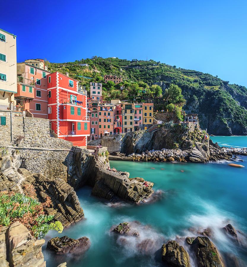 Riomaggiore, Cinque Terre, Italy Digital Art by Stefano Brozzi