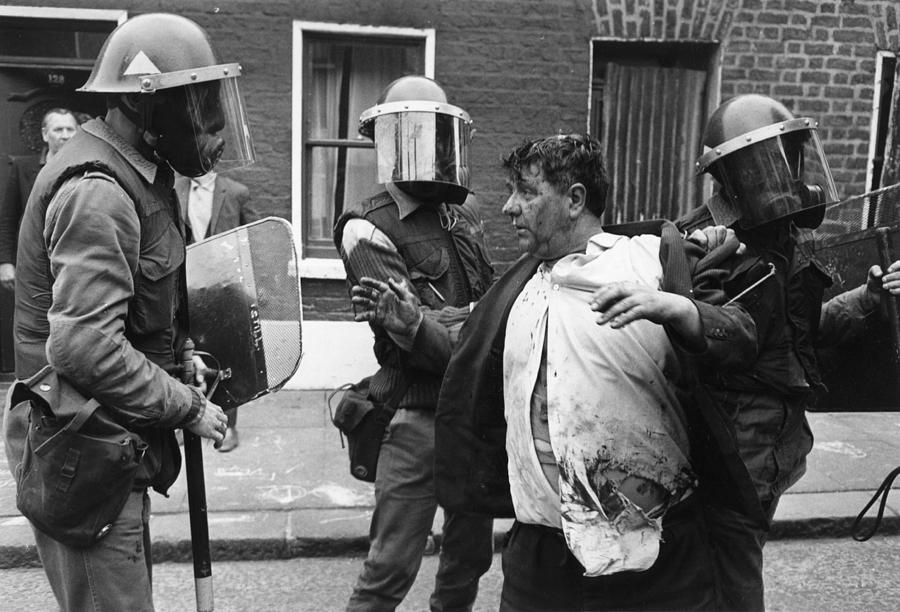 Black And White Photograph - Riot Squad by Malcolm Stroud