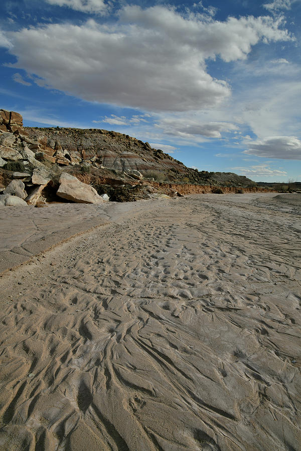 Rippled Mud Wash In San Rafael Desert Photograph