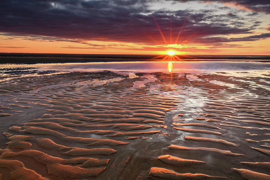 Sunset Photograph - Ripples Aglow by Michael Blanchette Photography