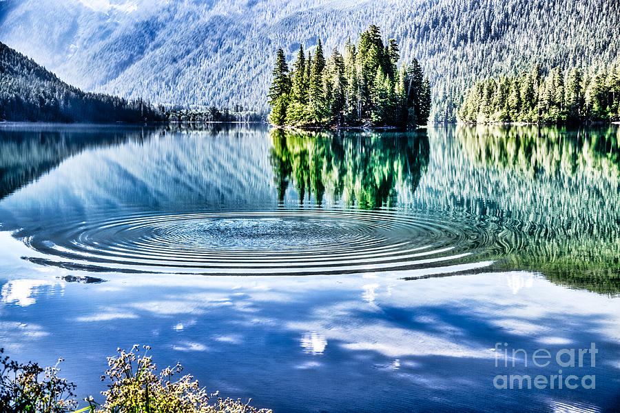 Ripples in the Lake Photograph by Bruce Block