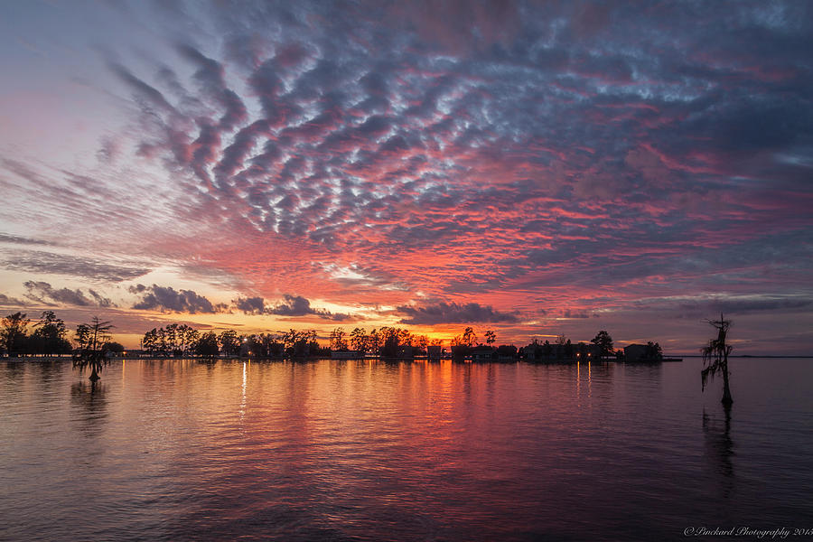 Ripples in the sky at sunset over Short Stay Cottages. by Timothy Pinckard Ripples in the sky at sunset over Short Stay Cottages. by Timothy Pinckard
