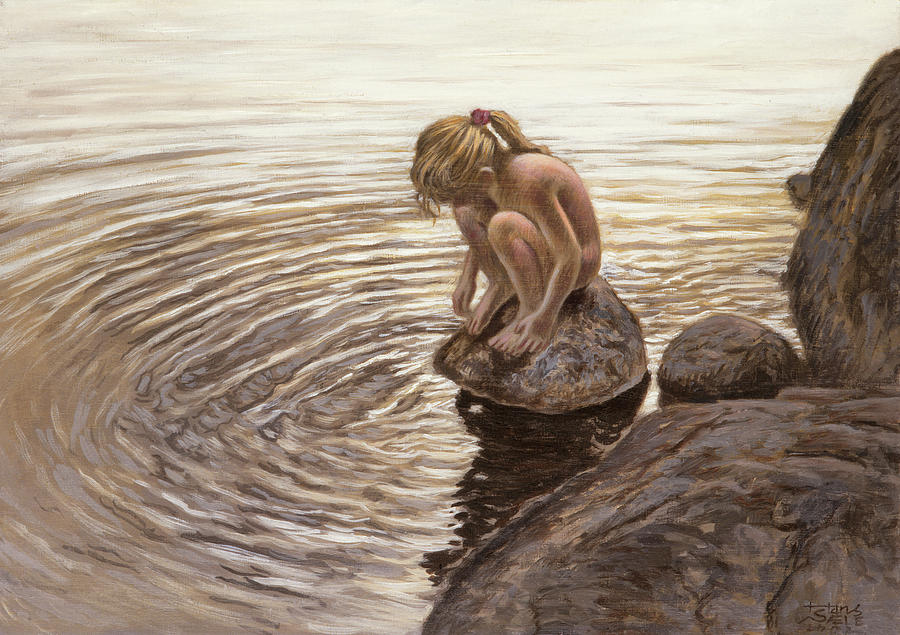 Ripples on Water Painting by Hans Egil Saele