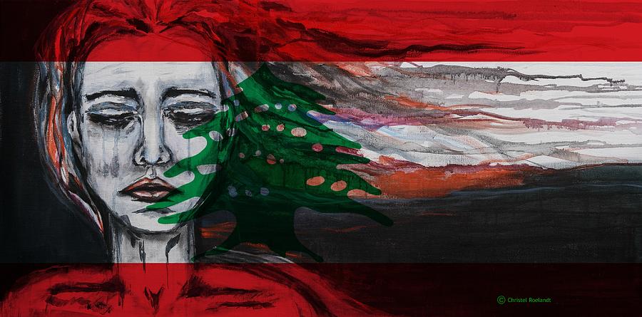Rise Up Lebanon  Digital Art by Christel Roelandt
