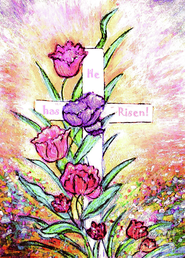 He Has Risen  Painting by Hazel Holland