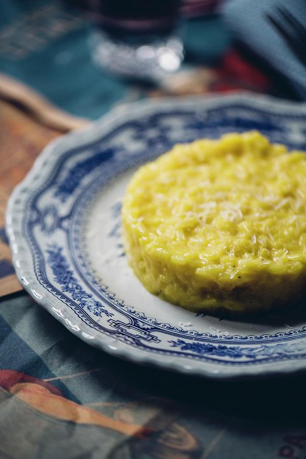 Risotto Milanese close Up Photograph by Mauronster
