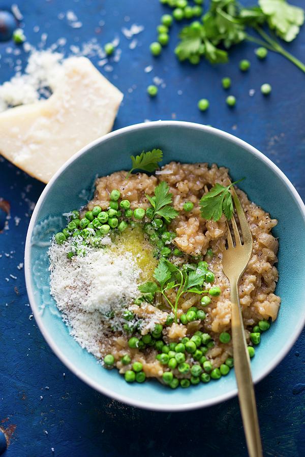 Risotto With Chicken And Peas Photograph by Great Stock!