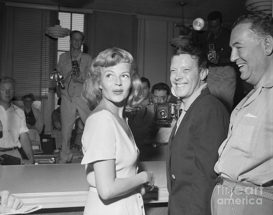 Rita Hayworth And Dick Haymes Smiling Photograph by Bettmann