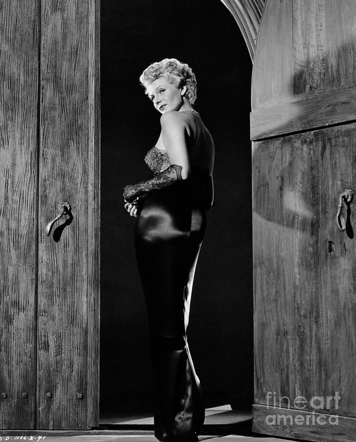 Rita Hayworth In Evening Gown Photograph by Bettmann