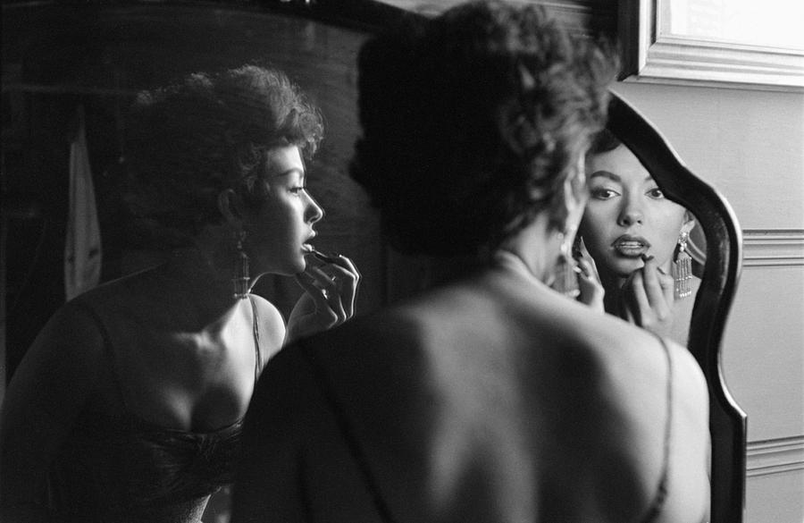 Rita Moreno Putting On Lipstick In Photograph by Loomis Dean Rita Moreno Putting On Lipstick In Photograph by Loomis Dean