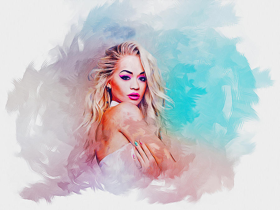 Rita Ora Digital Art by Ian Mitchell