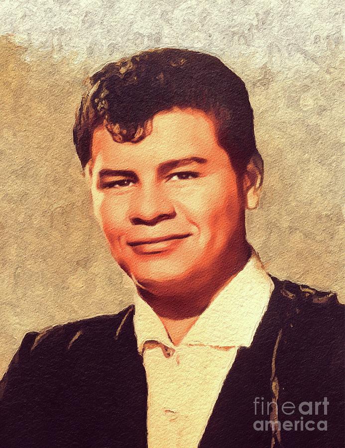 Hollywood Painting - Ritchie Valens, Music Legend by Esoterica Art Agency