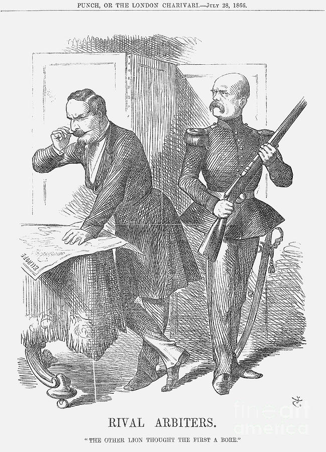 Rival Arbiters, 1866. Artist John Drawing by Print Collector