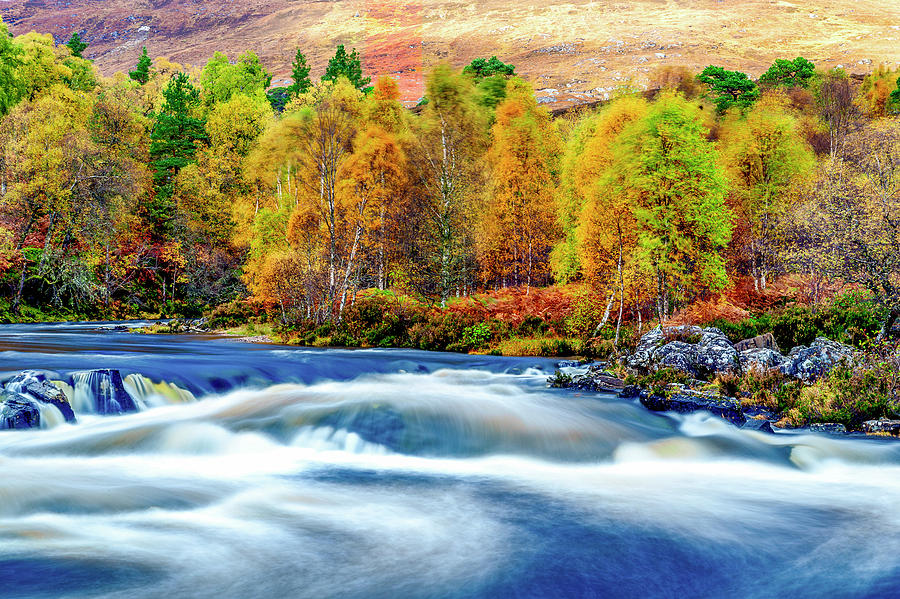 River Affric In Autumn Colours Photograph