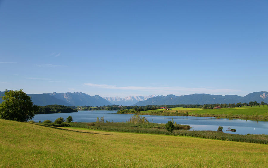 River And Mountains In Rural Landscape by Henglein And Steets