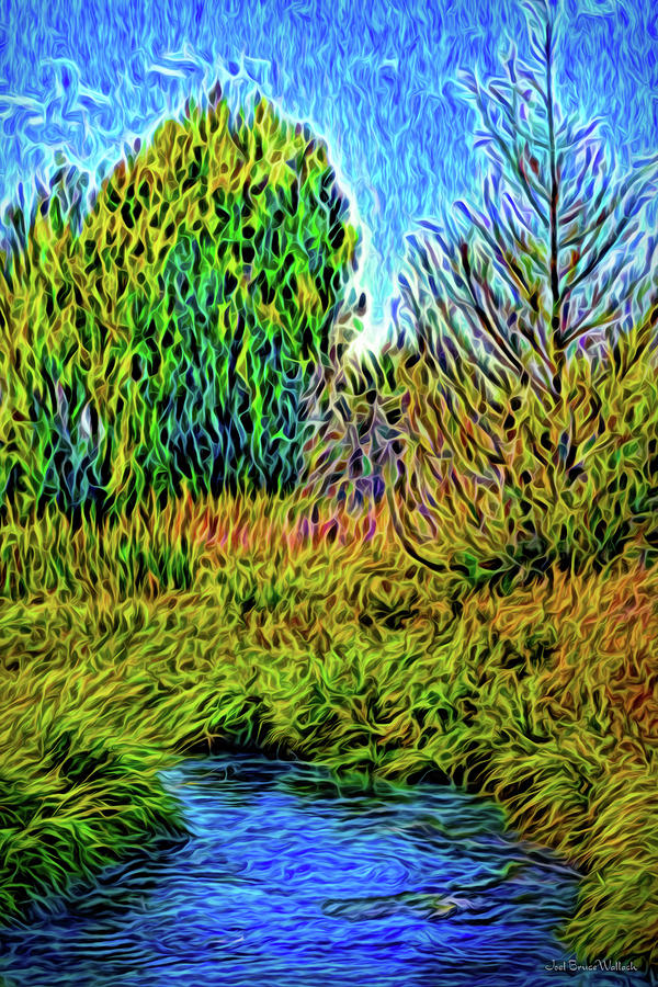 Tree Digital Art - River Aura Melody by Joel Bruce Wallach