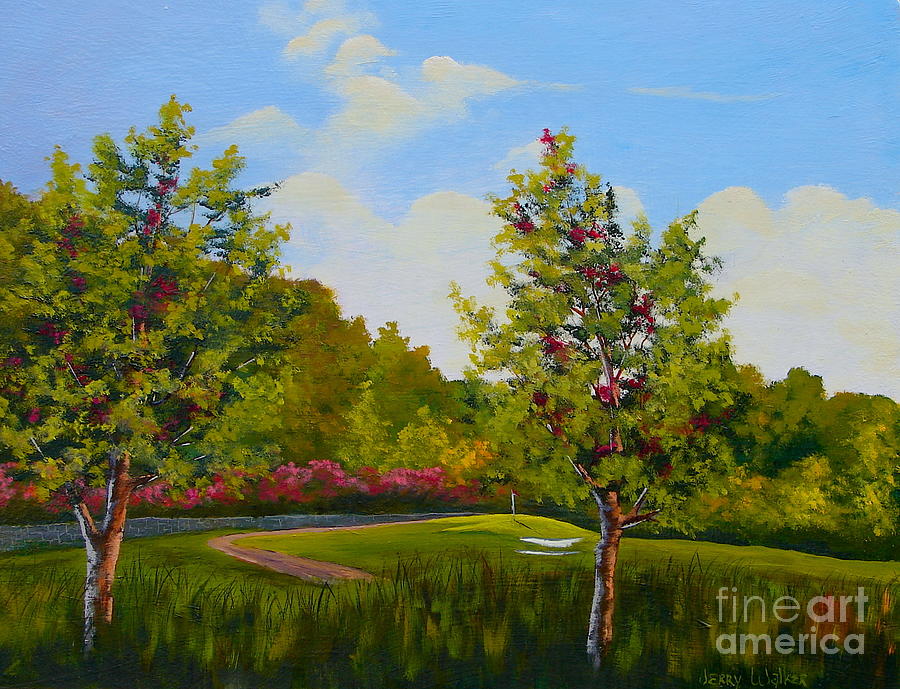 River Course Painting by Jerry Walker