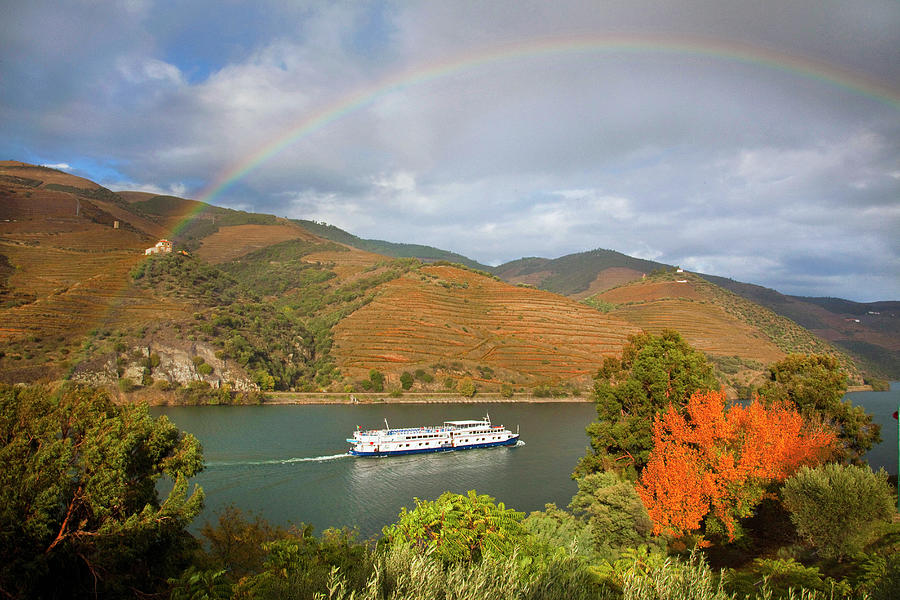 River Cruise Ship, Portugal Digital Art by Johanna Huber