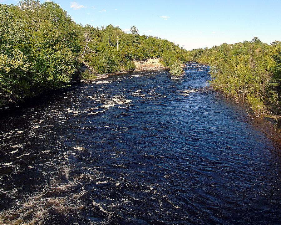 River cutting through woods Photograph by Devon Watts - Pixels