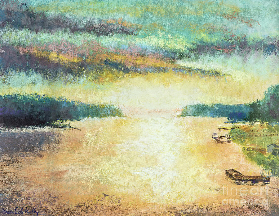 River Dawn Painting by Susan Cole Kelly Impressions