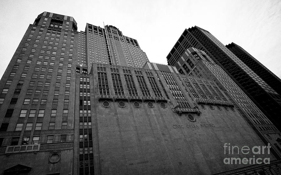 Chicago Photograph - River Facing Side Of The Civic Opera Building Chicago Illinois United States Of America by Joe Fox Chicago Photograph - River Facing Side Of The Civic Opera Building Chicago Illinois United States Of America by Joe Fox