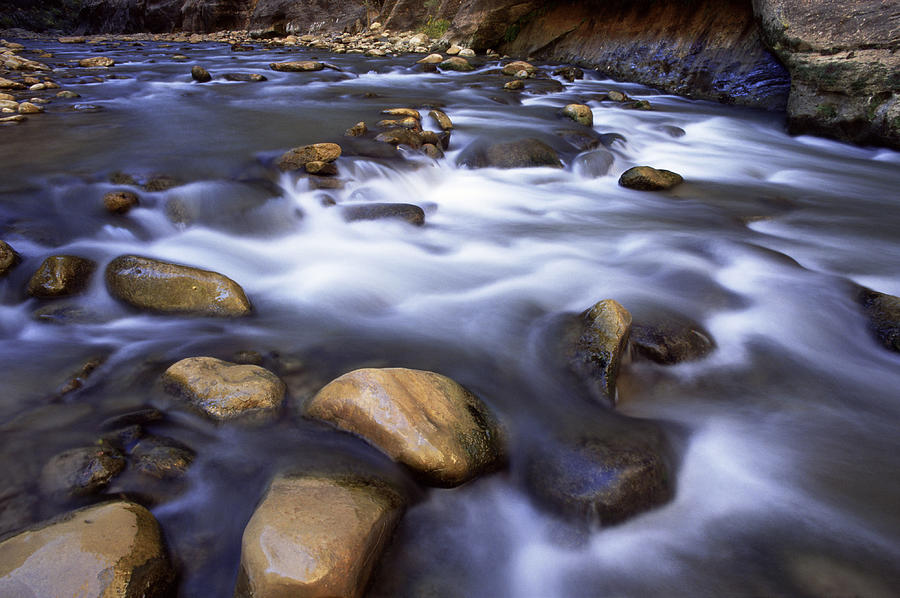 River Flowing Over Rocks, Virgin River Photograph by Photo 24
