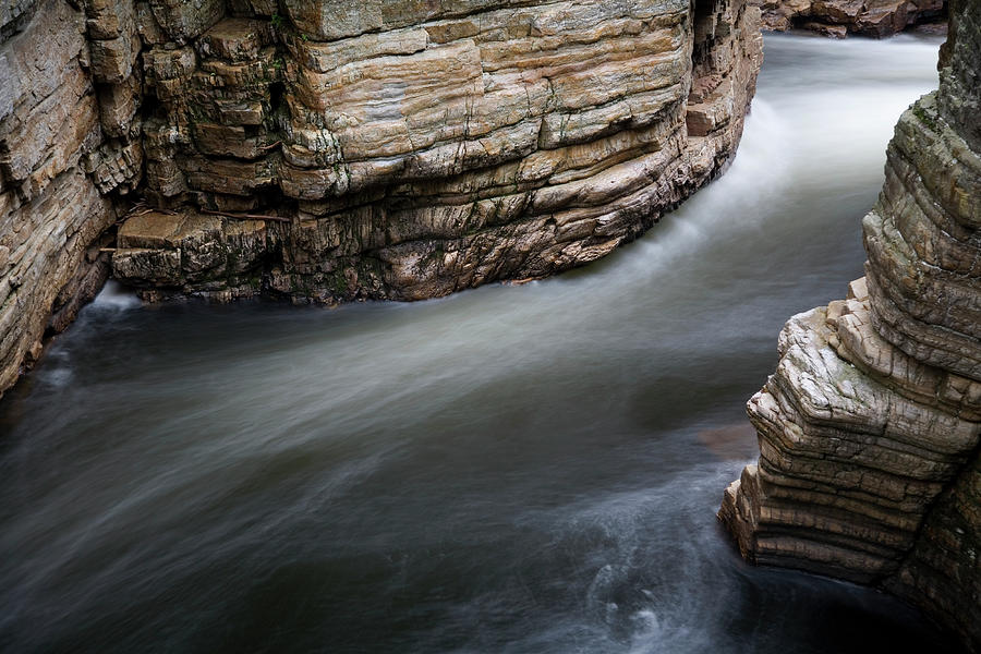 River Flowing Through Rocks Photograph by Michael Duva