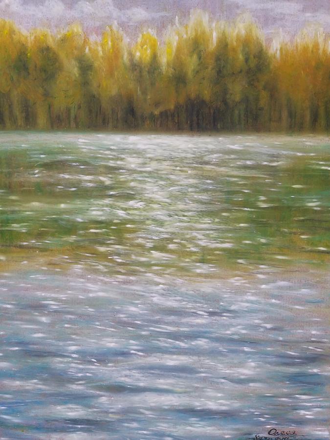 River Glare Pastel by Olesya Saraeva | Fine Art America