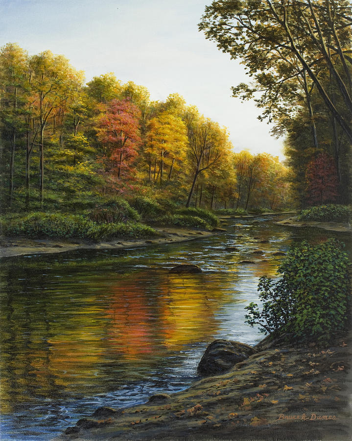 River of Gold Painting by Bruce Dumas
