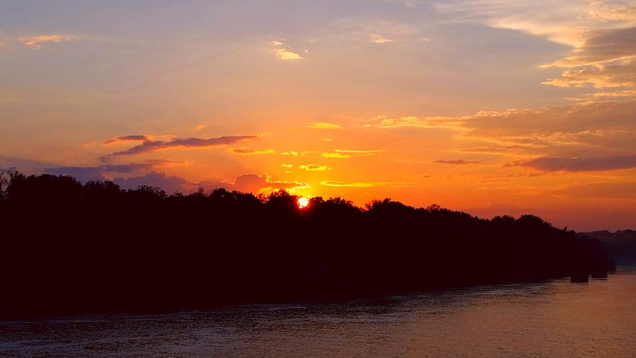 River Sunset  Photograph by Ally White