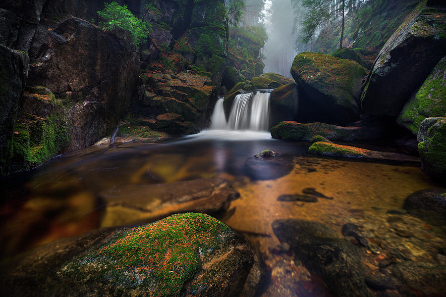 Waterfall Photograph - River Tales by Damian Stoszko
