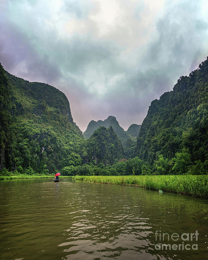 River Tour Ninh Binh at Sunset Photograph by Karen Jorstad - Fine Art ...