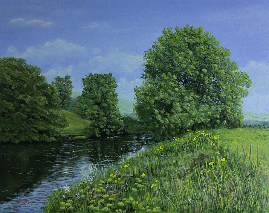 River Painting - River View by Raymond Ore River Painting - River View by Raymond Ore