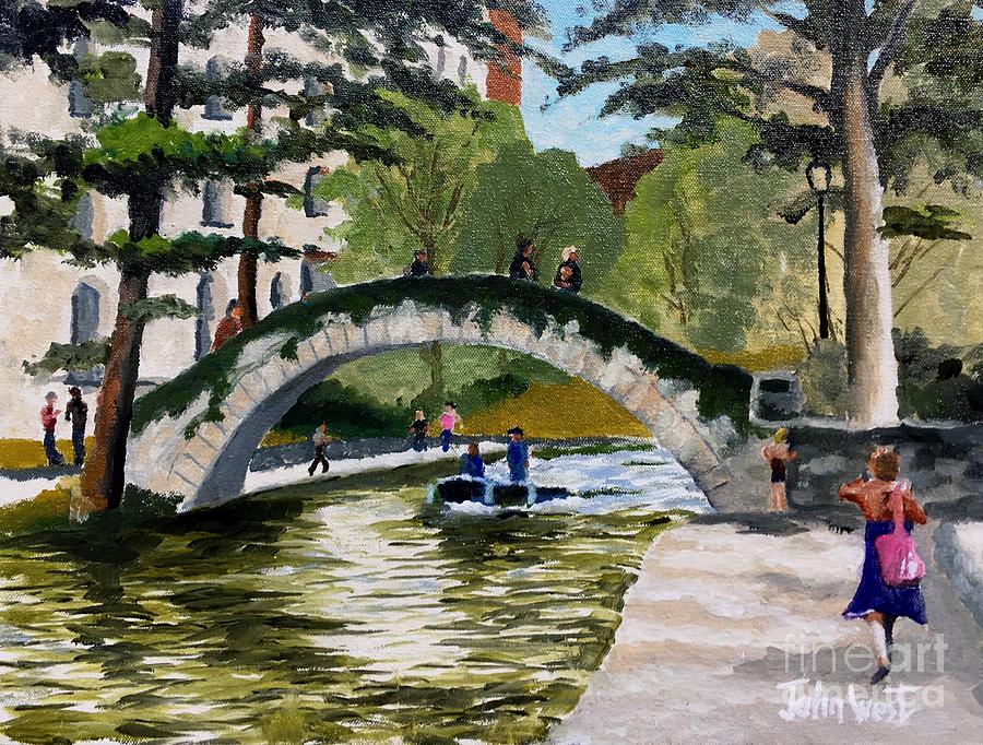 River Walk Painting by John West