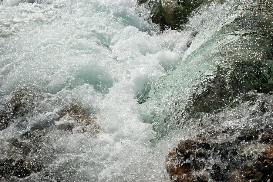 River Water Fast Flow Rapids Photograph by Ilbusca