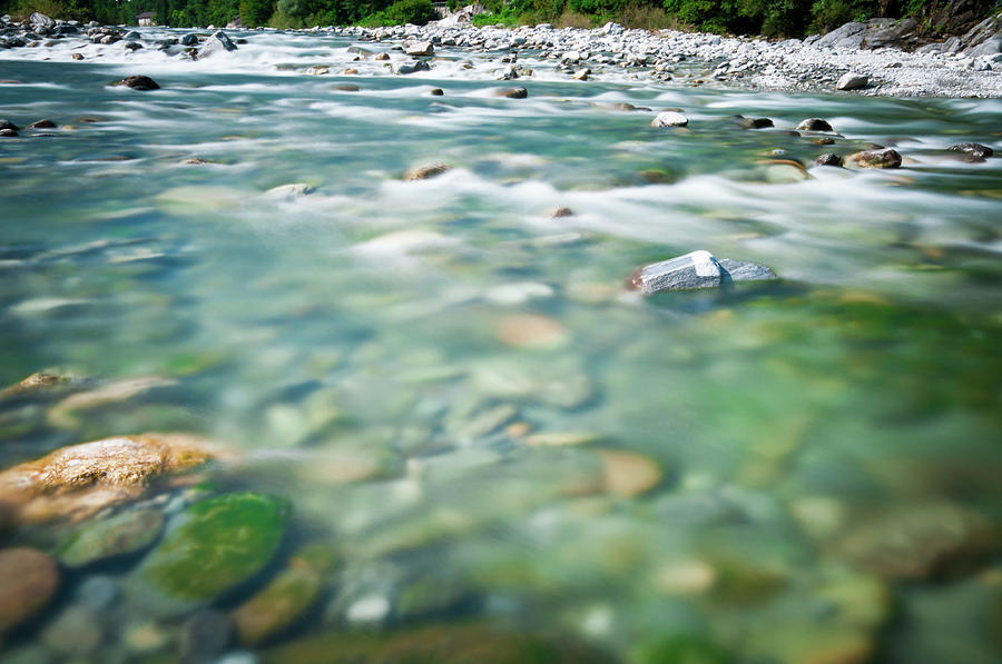 Riverbed Of River Maggia In Switzerland Photograph by Assalve