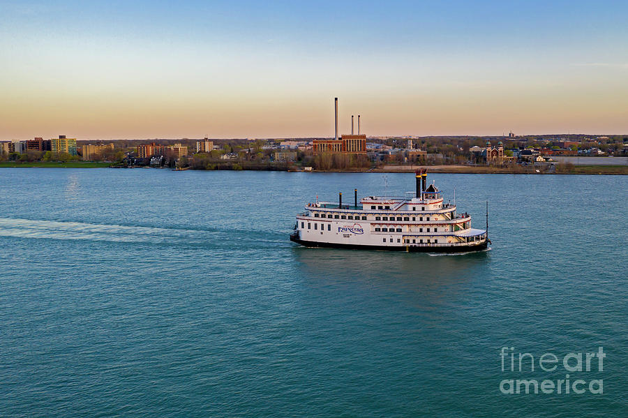 Riverboat At Sunset Photograph by Jim West/science Photo Library