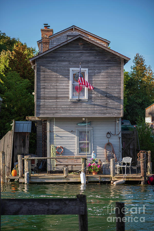 Cottage Photograph - Riverside Cottage in Fishtown by Christopher Thomas
