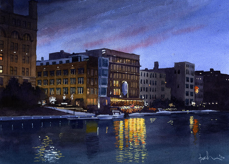 Riverwalk Nocturne by James Faecke Riverwalk Nocturne by James Faecke