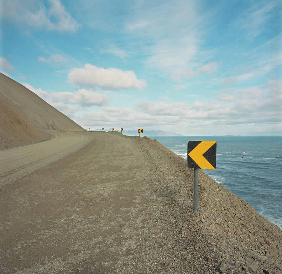Road And Ocean Photograph by Silvia Otte