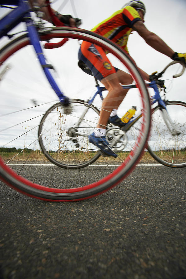Road Cyclist, Bicycle Wheel In Photograph by Thomas Northcut